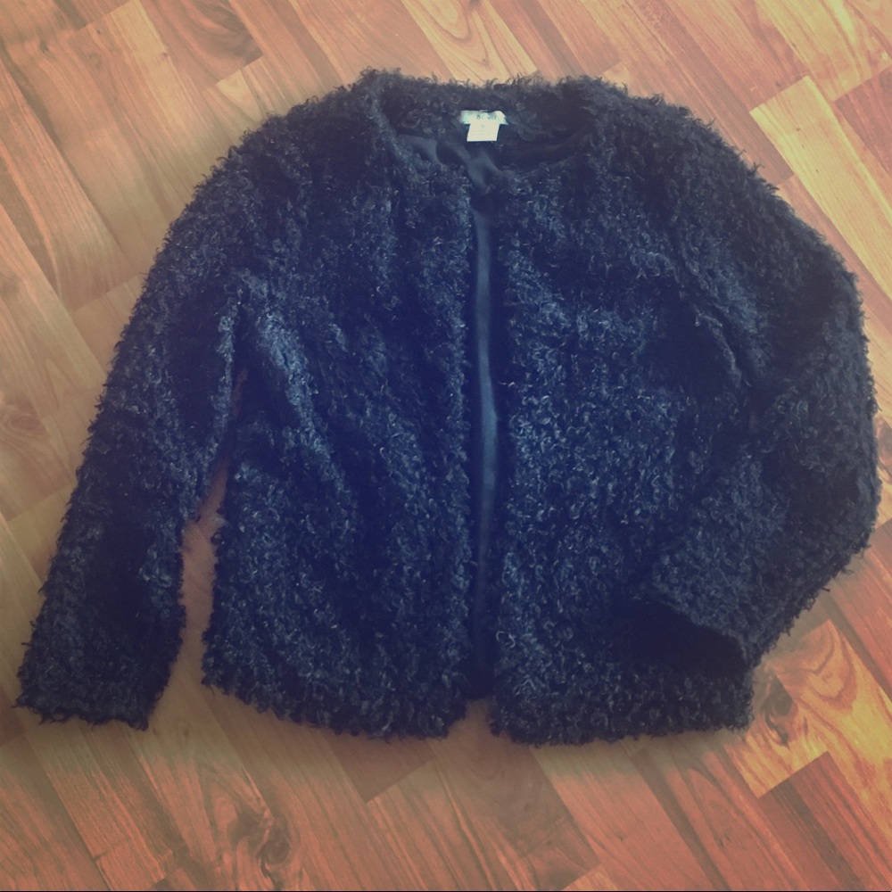 Black Furry Jacket